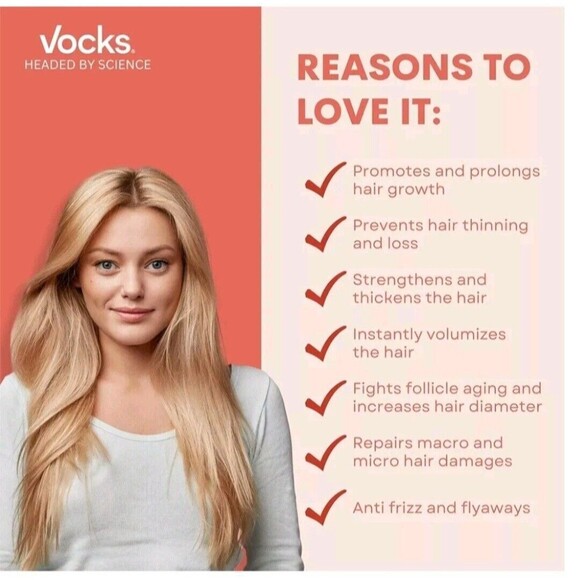 Vocks Volumising Hair Growth Spray NEW in box EXP 07/2025 - Picture 5 of 8